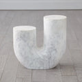 GLOBAL VIEWS MARBLE TUBE TABLE - Side