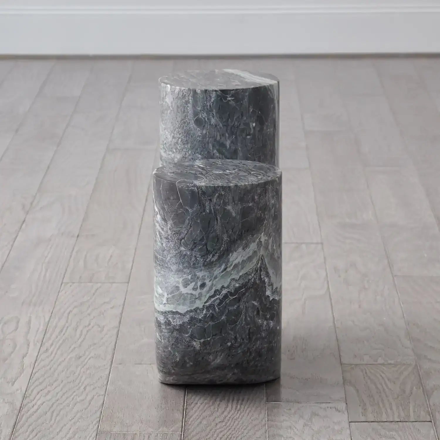 GLOBAL VIEWS MARBLE TUBE TABLE - Side