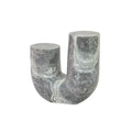 GLOBAL VIEWS MARBLE TUBE TABLE - Side