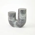 GLOBAL VIEWS MARBLE TUBE TABLE - Side