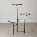 GLOBAL VIEWS UNITY PEDESTAL W/GLASS - Decorative Accents