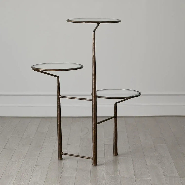 GLOBAL VIEWS UNITY PEDESTAL W/GLASS - Decorative Accents