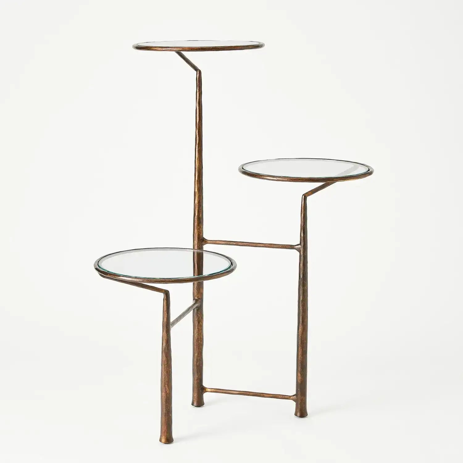 GLOBAL VIEWS UNITY PEDESTAL W/GLASS - Decorative Accents