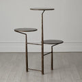 GLOBAL VIEWS UNITY PEDESTAL W/BLACK MARBLE - Decorative Accents
