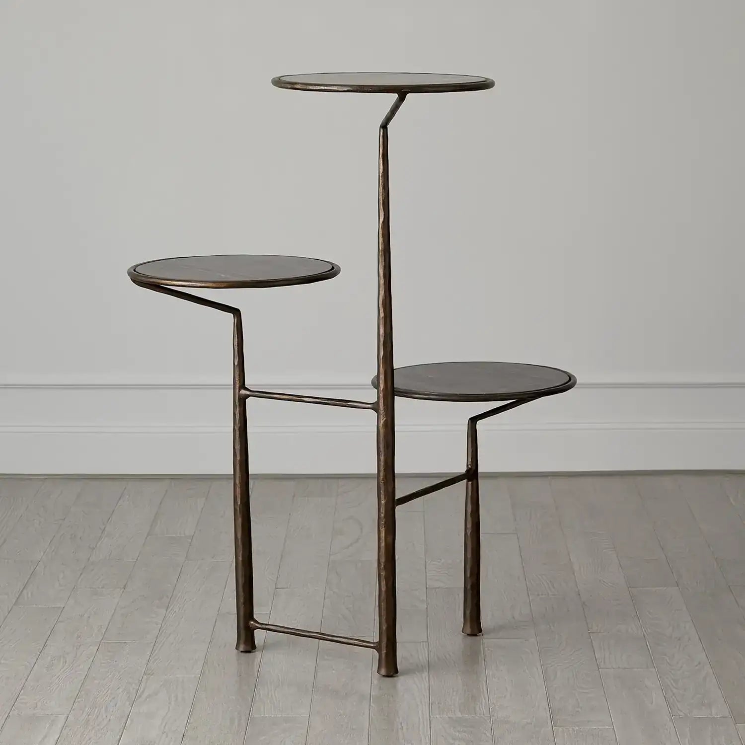 GLOBAL VIEWS UNITY PEDESTAL W/BLACK MARBLE - Decorative Accents