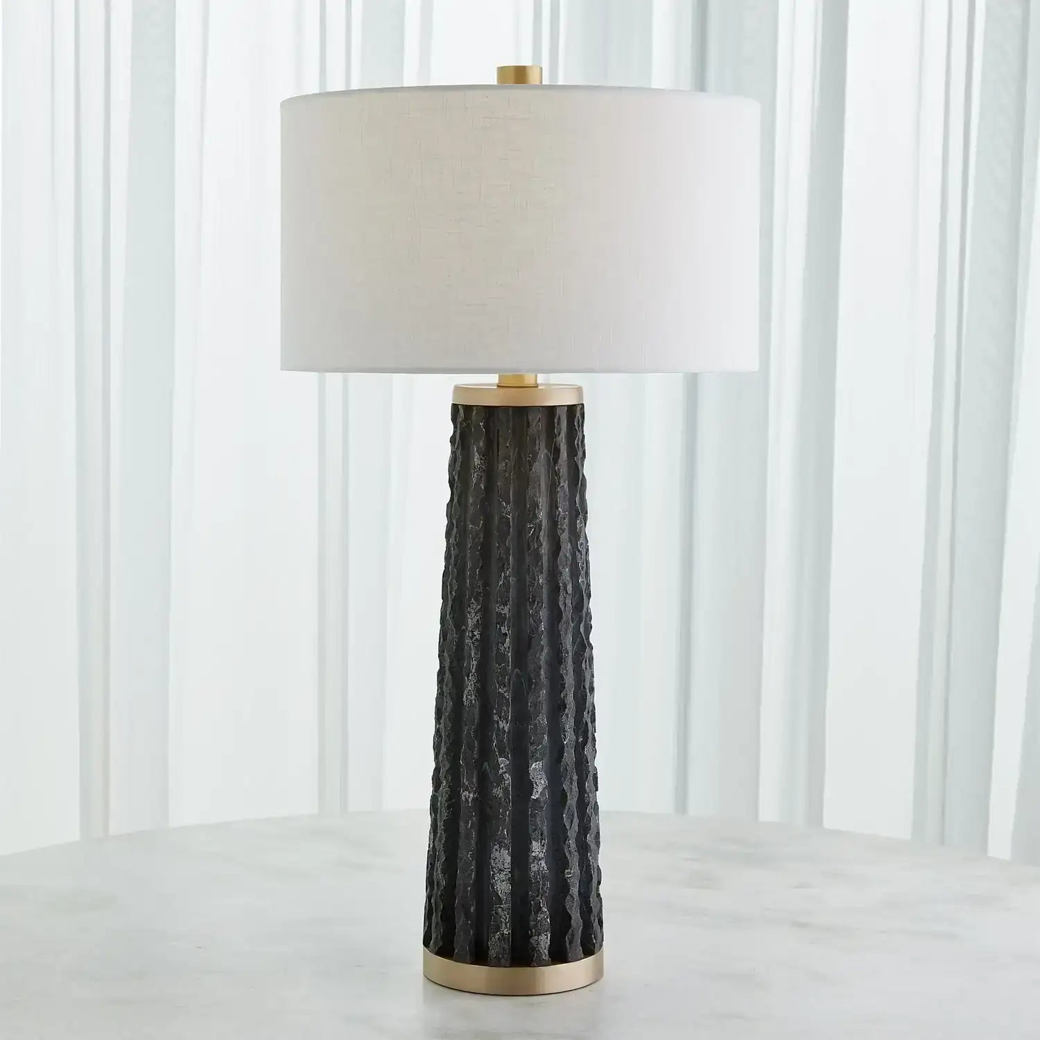 GLOBAL VIEWS, QUARRY TABLE LAMP, TABLE LAMPS