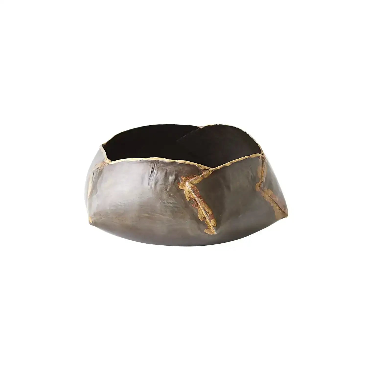 GLOBAL VIEWS PLEATED ARMOR BOWL - Decorative Accents