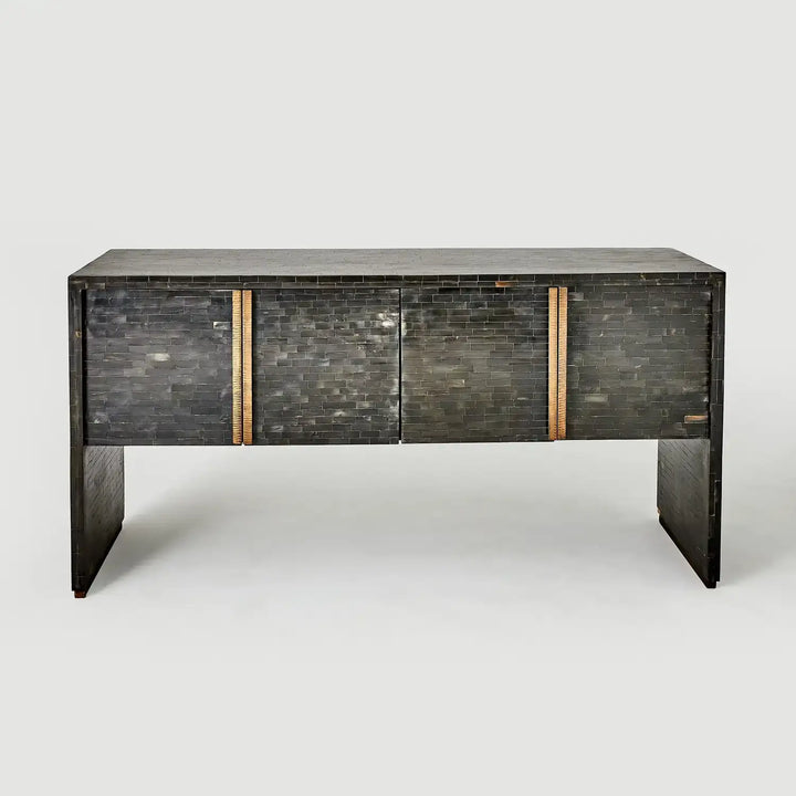 GLOBAL VIEWS HORN INLAY CONSOLE - Cabinets & Bar