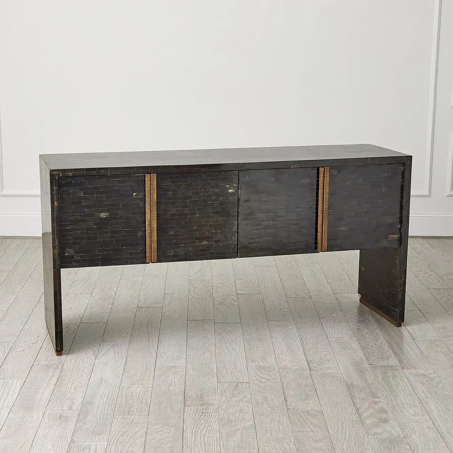 GLOBAL VIEWS HORN INLAY CONSOLE - Cabinets & Bar