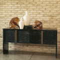 GLOBAL VIEWS HORN INLAY CONSOLE - Cabinets & Bar