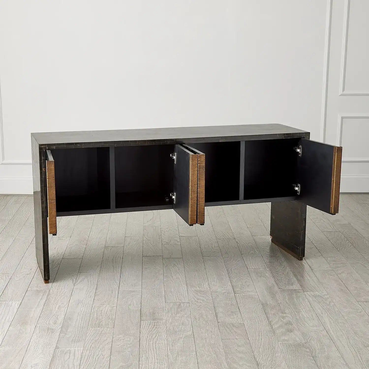 GLOBAL VIEWS HORN INLAY CONSOLE - Cabinets & Bar