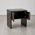 GLOBAL VIEWS HORN INLAY BEDSIDE TABLE - Cabinets & Bar