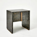 GLOBAL VIEWS HORN INLAY BEDSIDE TABLE - Cabinets & Bar