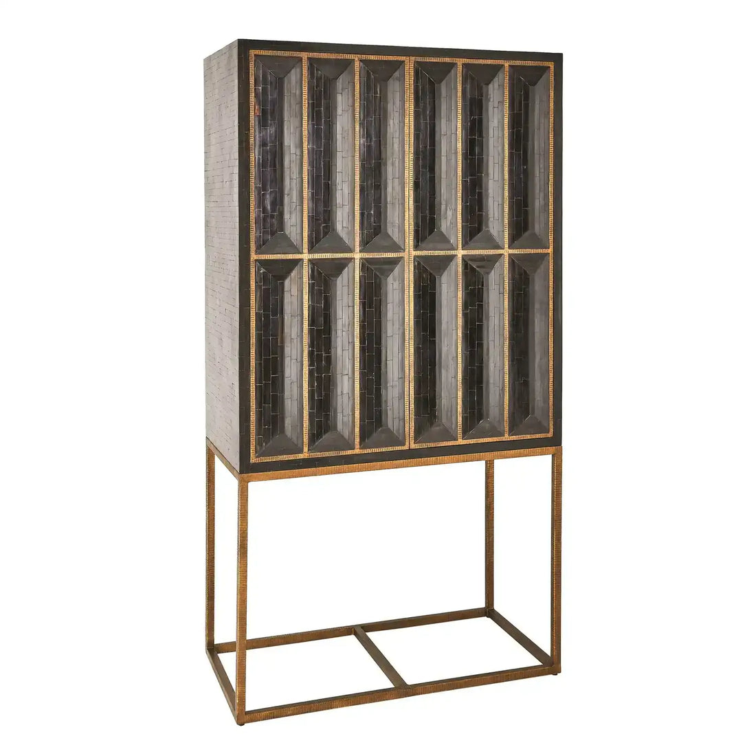 GLOBAL VIEWS HORN INLAY BAR CABINET - Cabinets & Bar