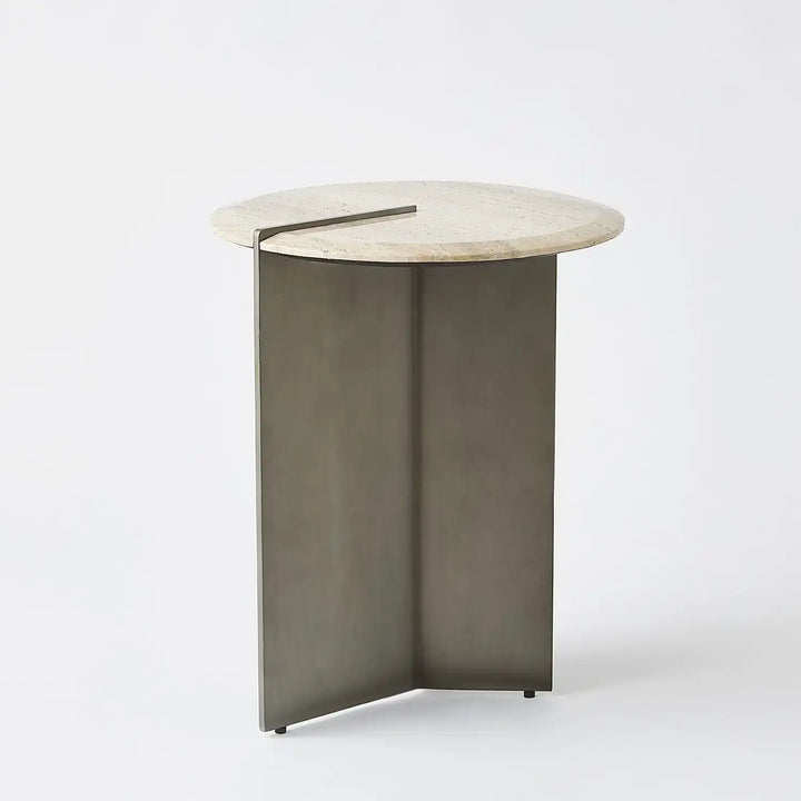 GLOBAL VIEWS SUNDIAL ACCENT TABLE - Side