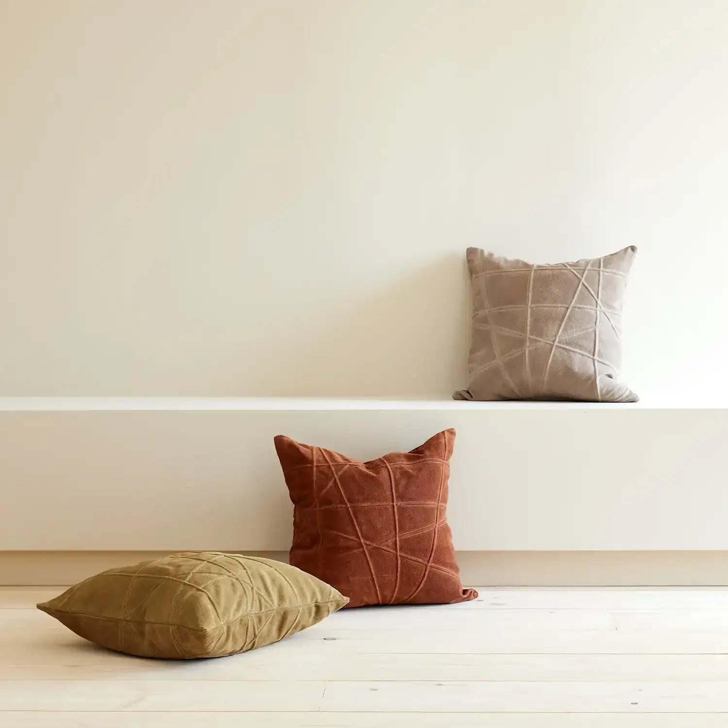 GLOBAL VIEWS CROSSROADS SUEDE PILLOW - Decorative Accents