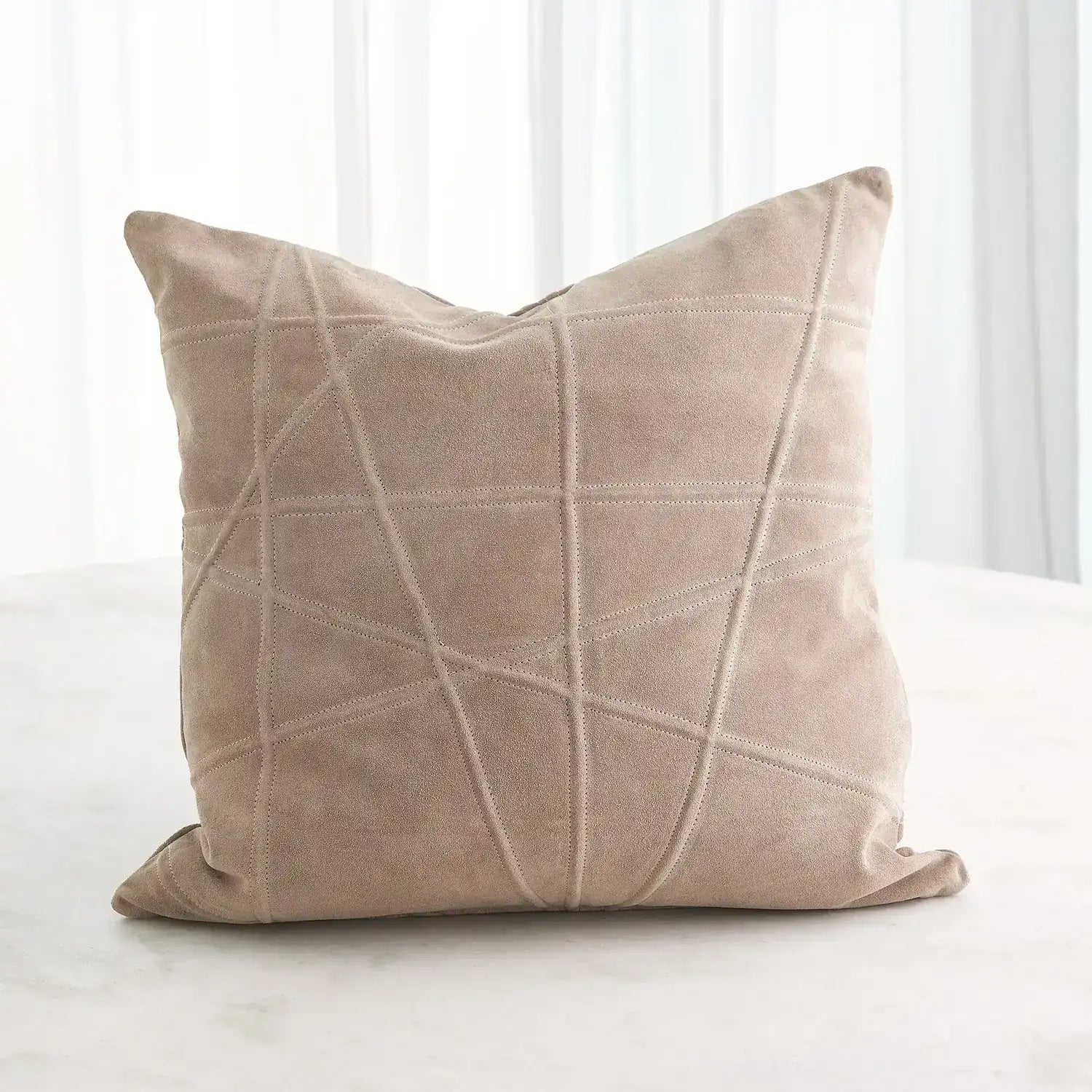 GLOBAL VIEWS CROSSROADS SUEDE PILLOW - Decorative Accents