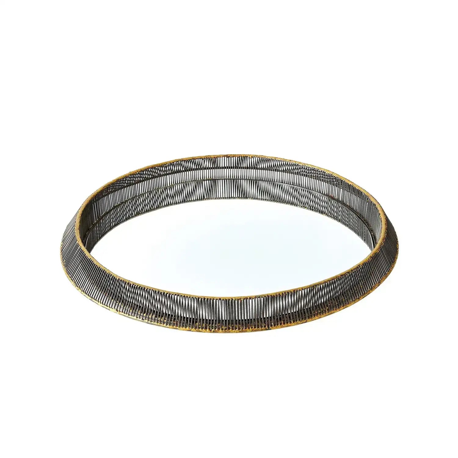 GLOBAL VIEWS WHIPPED WIRE TRAY/MIRROR - Decorative Accents