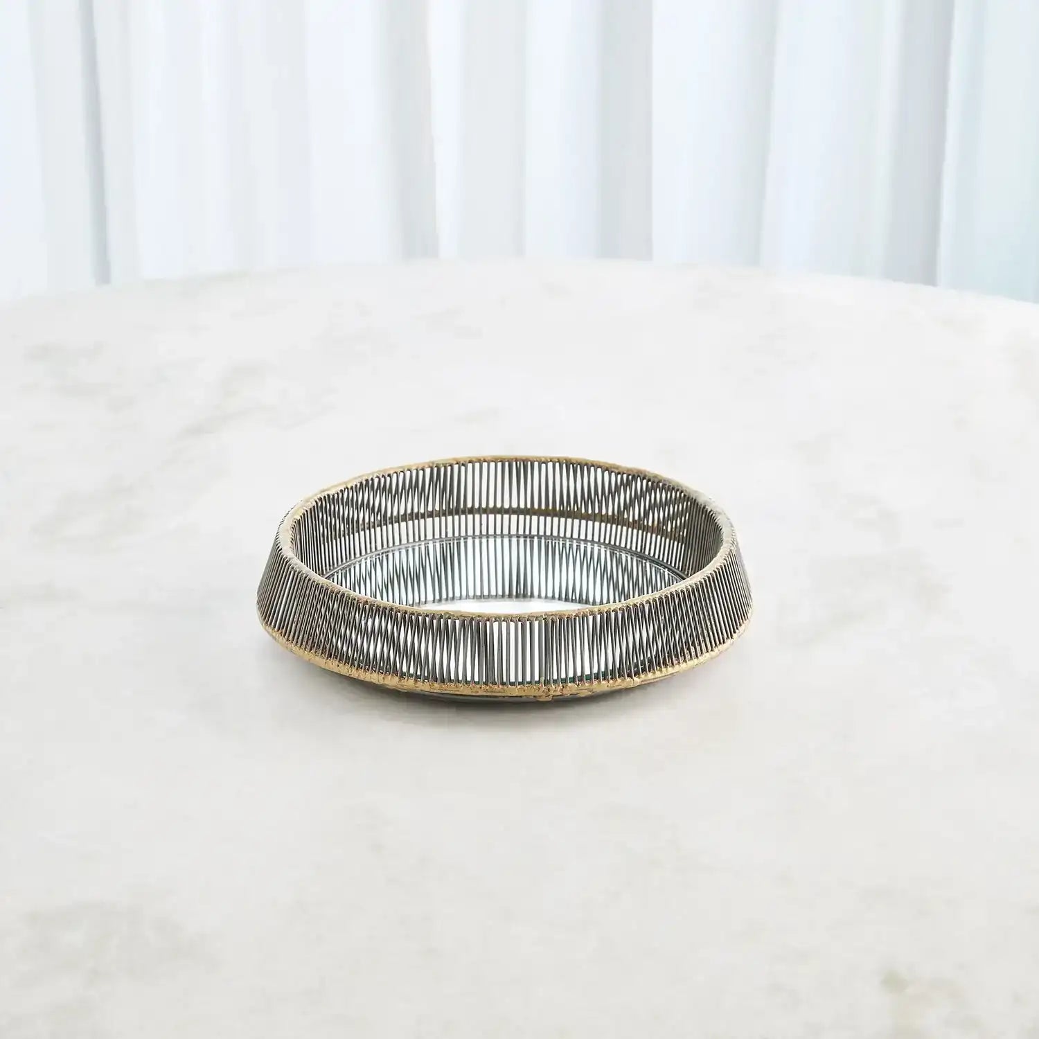 GLOBAL VIEWS WHIPPED WIRE TRAY/MIRROR - Decorative Accents