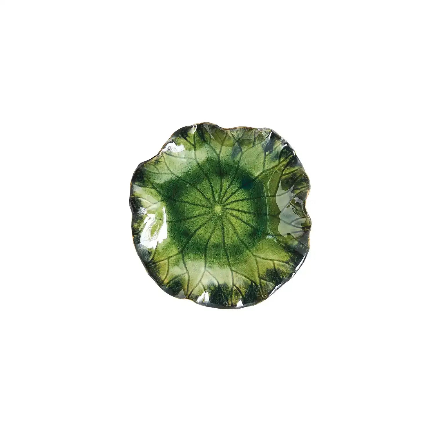 GLOBAL VIEWS FREE FORMED LILY PLATE - Decorative Accents
