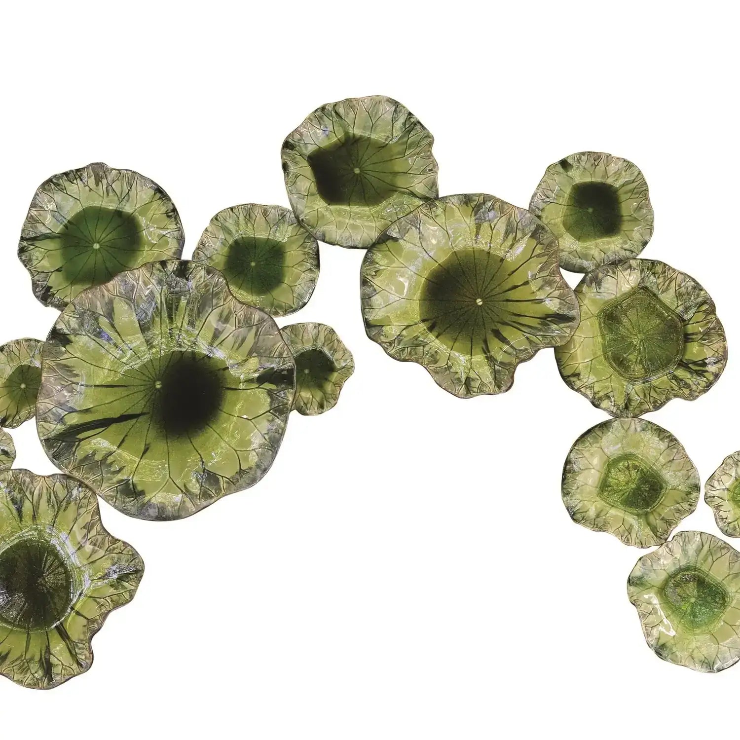 GLOBAL VIEWS FREE FORMED LILY PLATE - Decorative Accents