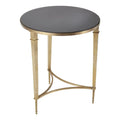 GLOBAL VIEWS ROUND FRENCH SQUARE LEG TABLE - Side