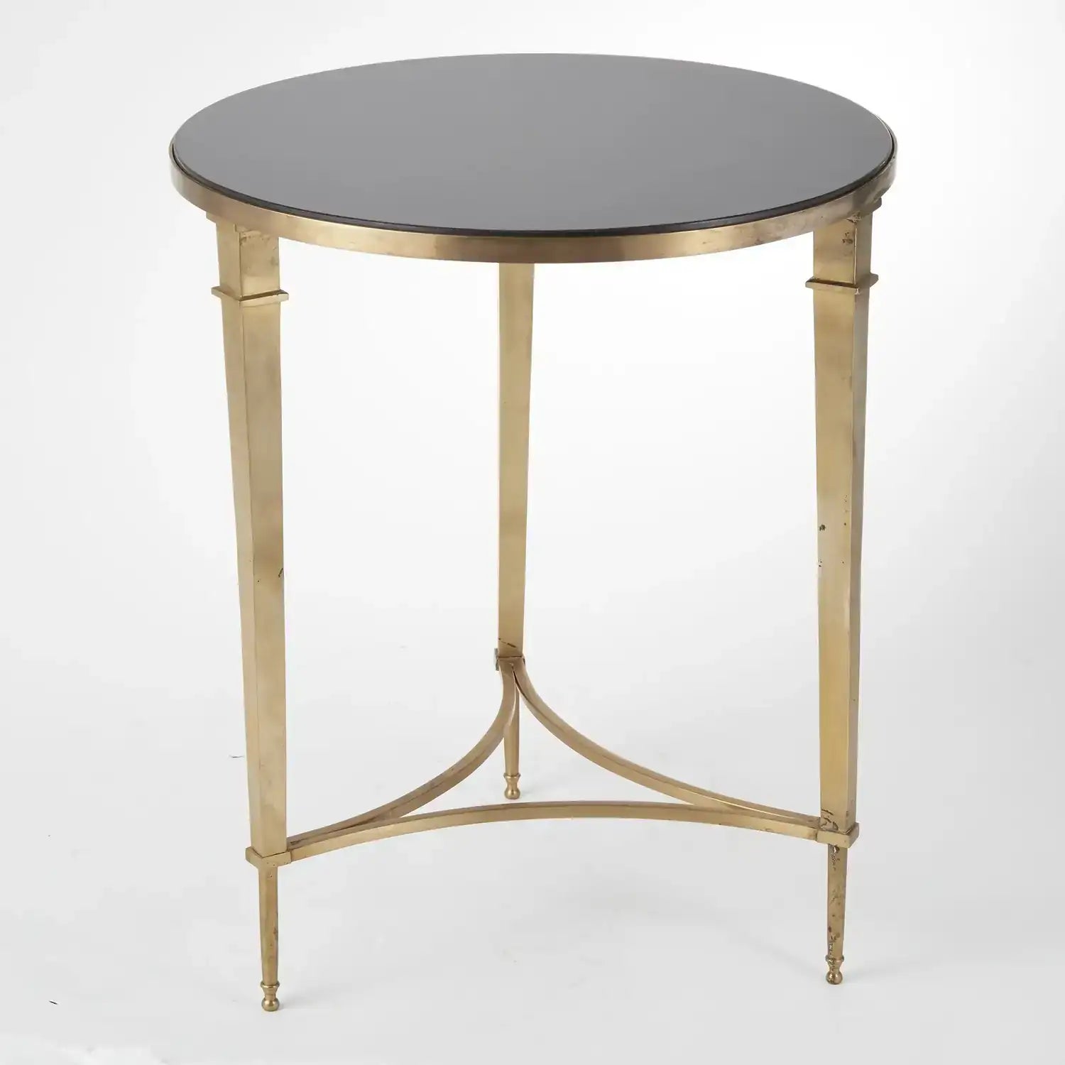 GLOBAL VIEWS ROUND FRENCH SQUARE LEG TABLE - Side