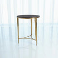 GLOBAL VIEWS ROUND FRENCH SQUARE LEG TABLE - Side