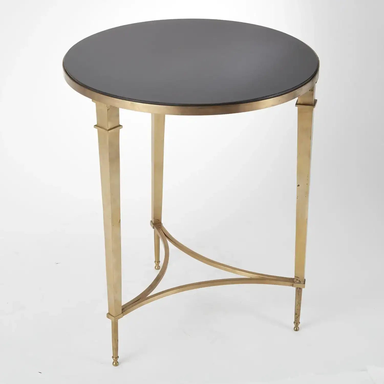 GLOBAL VIEWS ROUND FRENCH SQUARE LEG TABLE - Side