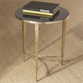 GLOBAL VIEWS ROUND FRENCH SQUARE LEG TABLE - Side