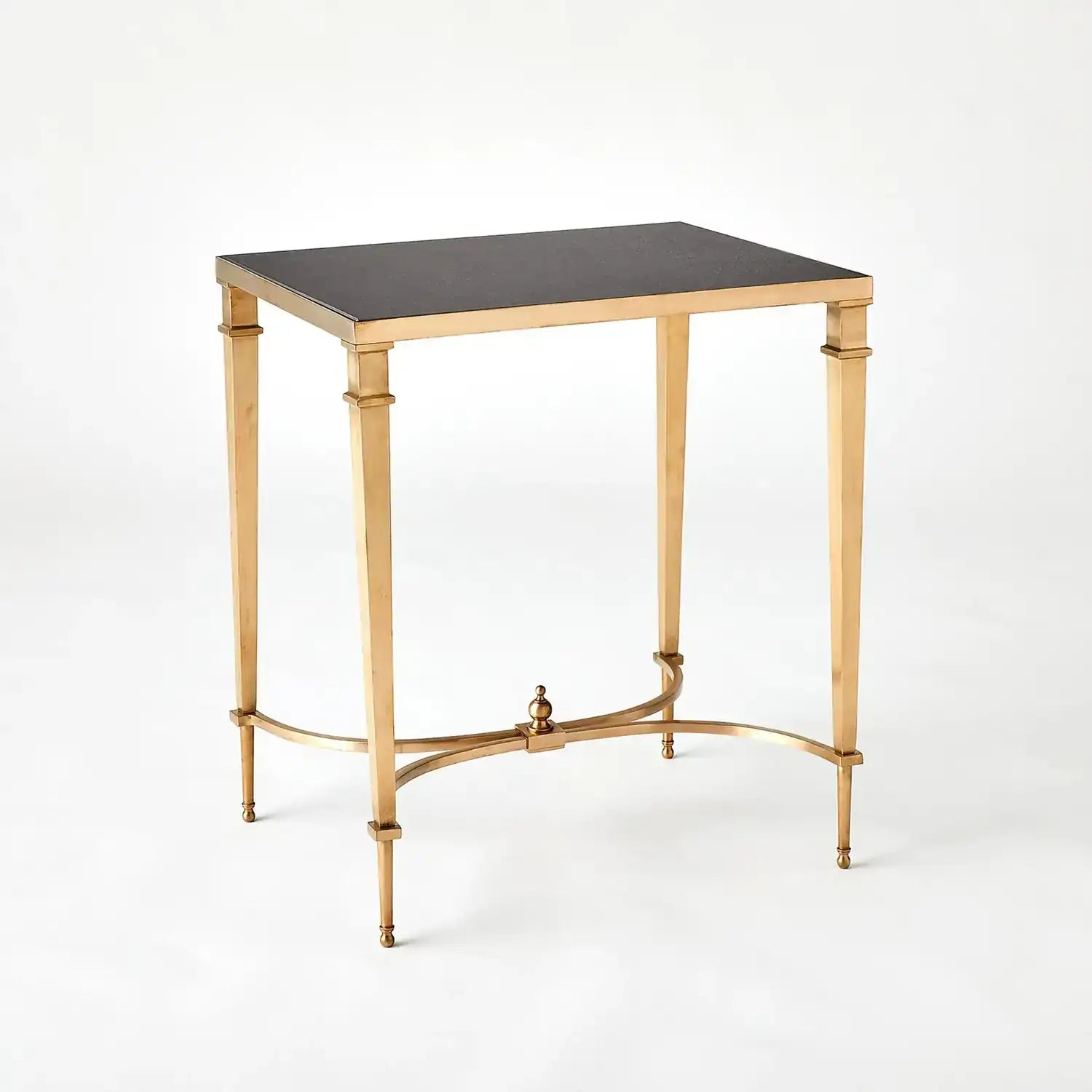 GLOBAL VIEWS RECTANGULAR FRENCH SQUARE LEG TABLE - Side