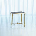 GLOBAL VIEWS RECTANGULAR FRENCH SQUARE LEG TABLE - Side