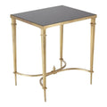 GLOBAL VIEWS RECTANGULAR FRENCH SQUARE LEG TABLE - Side