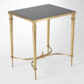 GLOBAL VIEWS RECTANGULAR FRENCH SQUARE LEG TABLE - Side