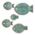 GLOBAL VIEWS BLUE FISH PLATE - Decorative Accents
