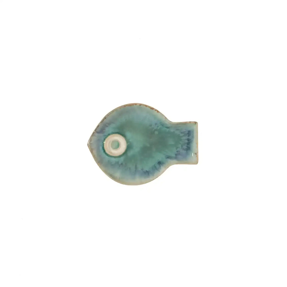 GLOBAL VIEWS BLUE FISH PLATE - Decorative Accents