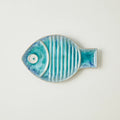 GLOBAL VIEWS BLUE FISH PLATE - Decorative Accents