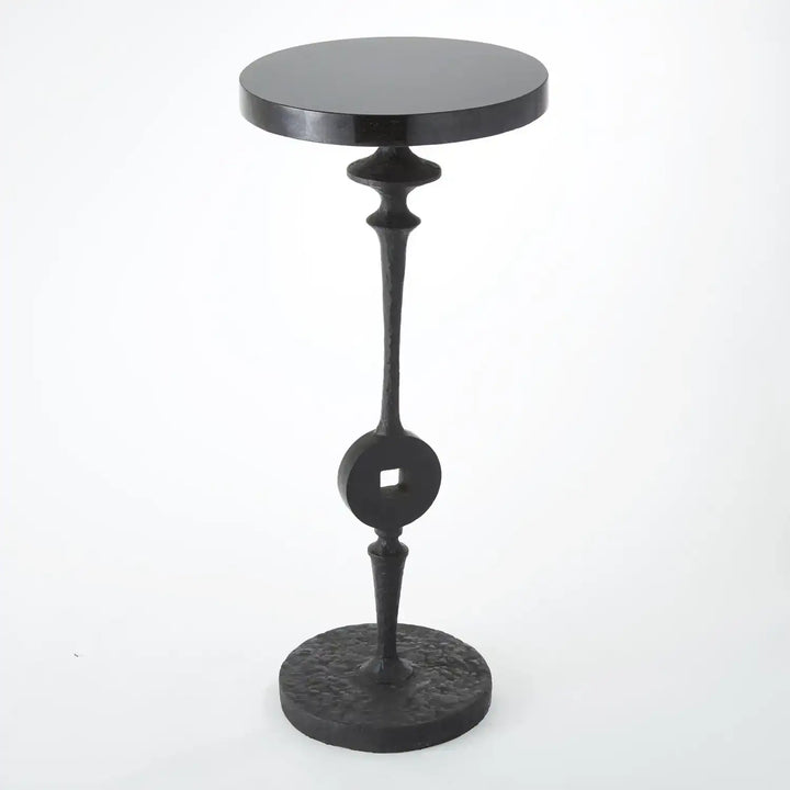 GLOBAL VIEWS ARTISAN SQUARE PEG ACCENT TABLE - Side