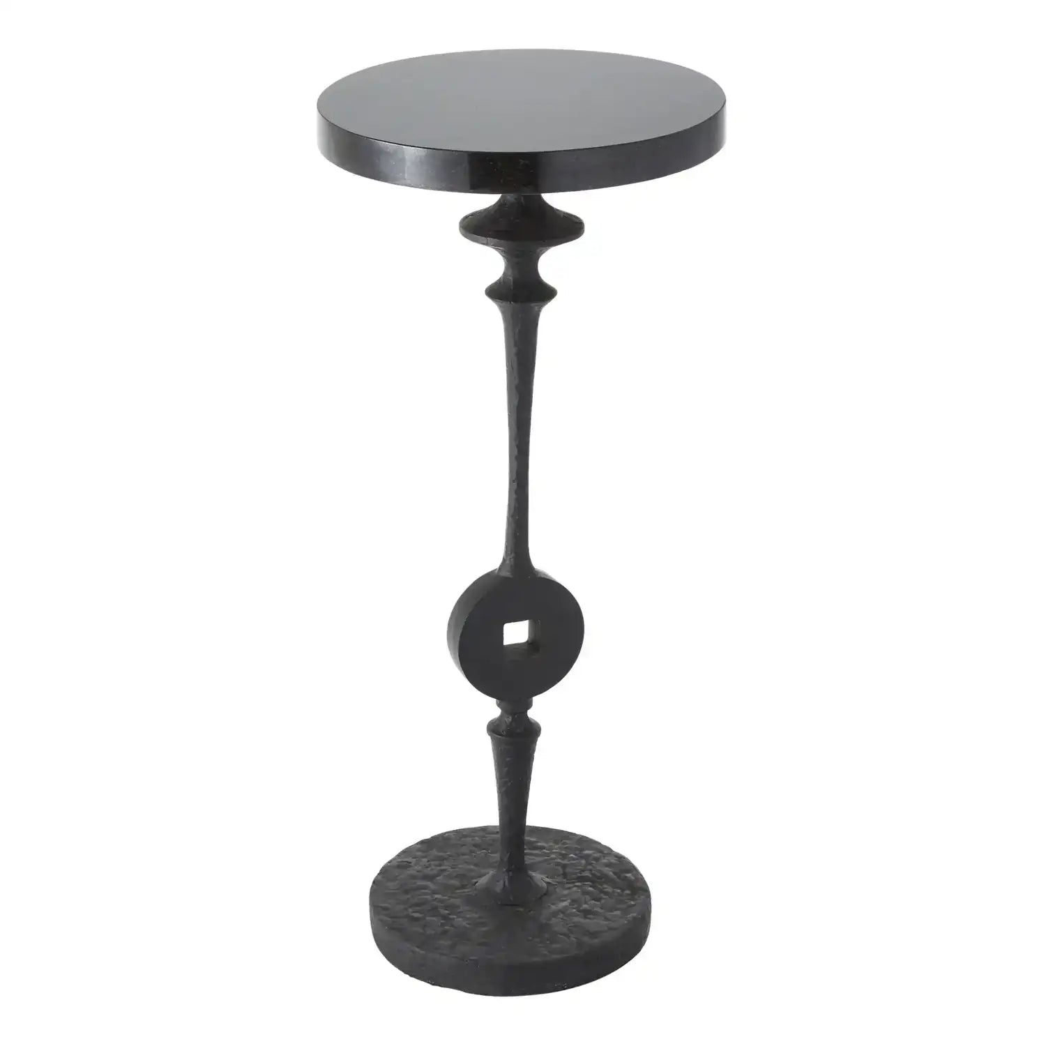 GLOBAL VIEWS ARTISAN SQUARE PEG ACCENT TABLE - Side