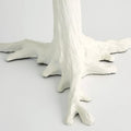 GLOBAL VIEWS WHITE FAUX BOIS SIDE TABLE - Side