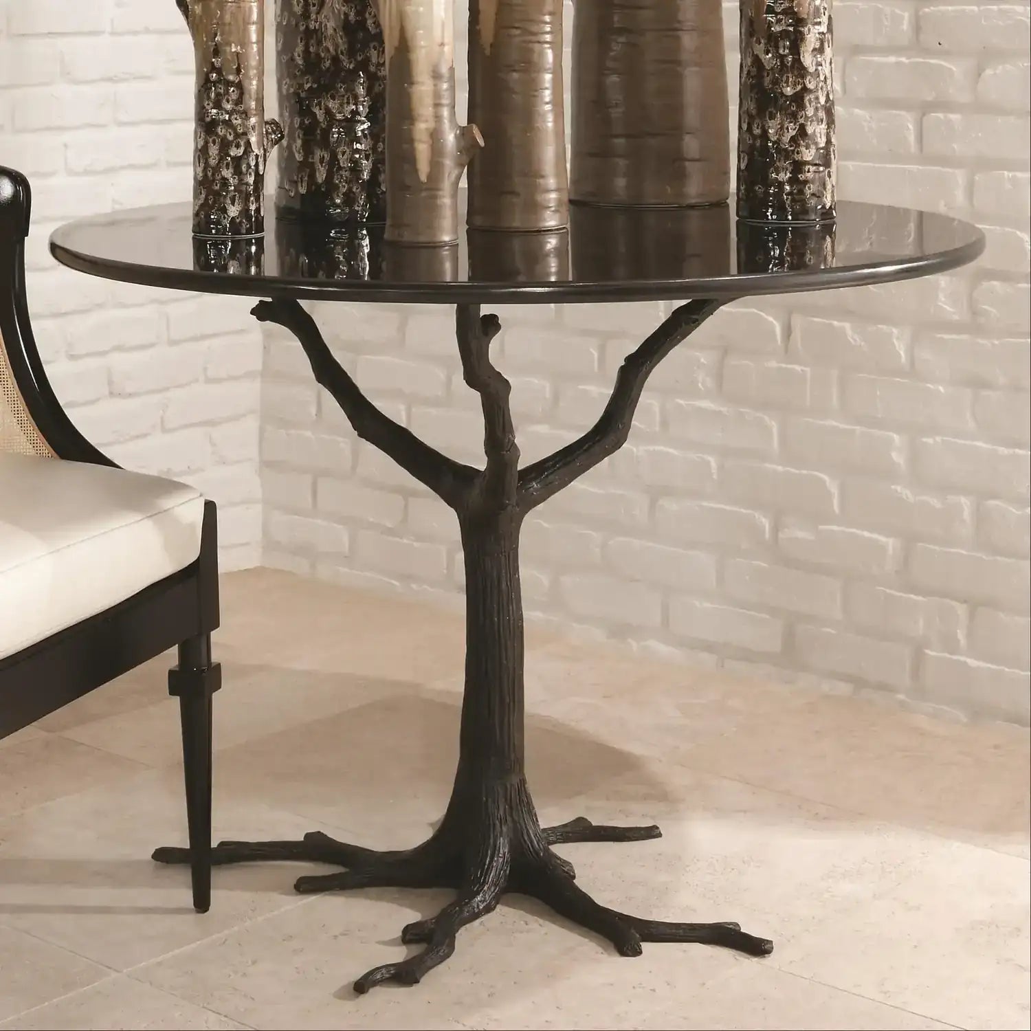 GLOBAL VIEWS FAUX BOIS DINING TABLE - Dinning Tables