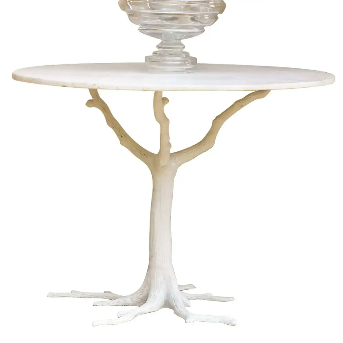 GLOBAL VIEWS WHITE FAUX BOIS DINING TABLE - Dinning Tables