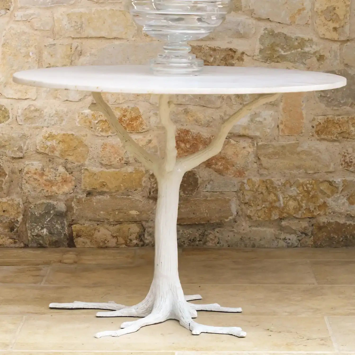 GLOBAL VIEWS WHITE FAUX BOIS DINING TABLE - Dinning Tables