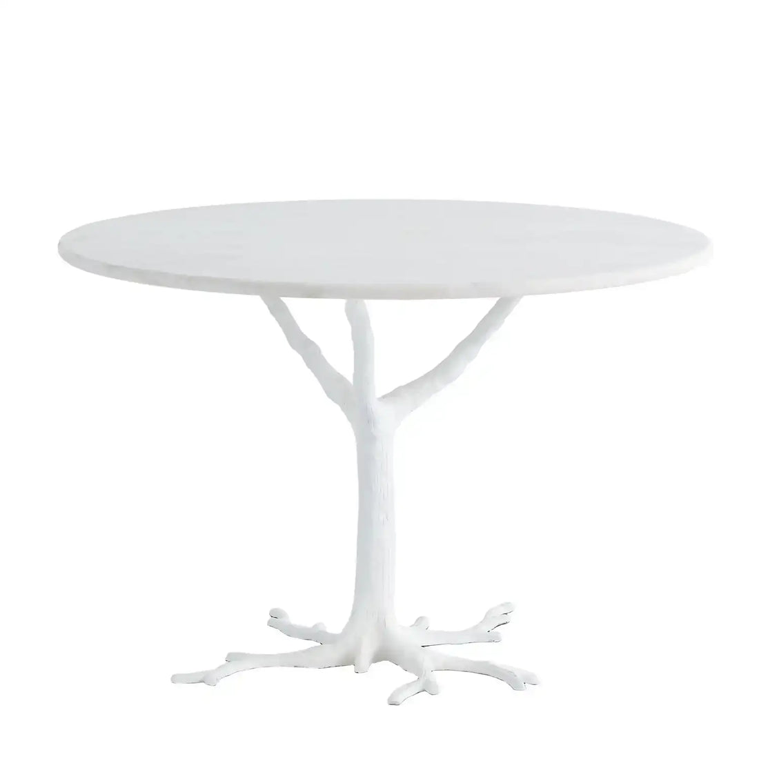 GLOBAL VIEWS WHITE FAUX BOIS DINING TABLE - Dinning Tables