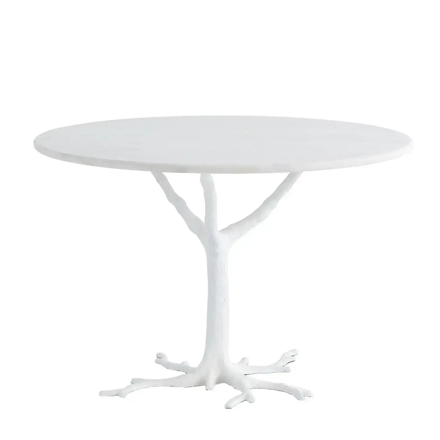GLOBAL VIEWS WHITE FAUX BOIS DINING TABLE - Dinning Tables