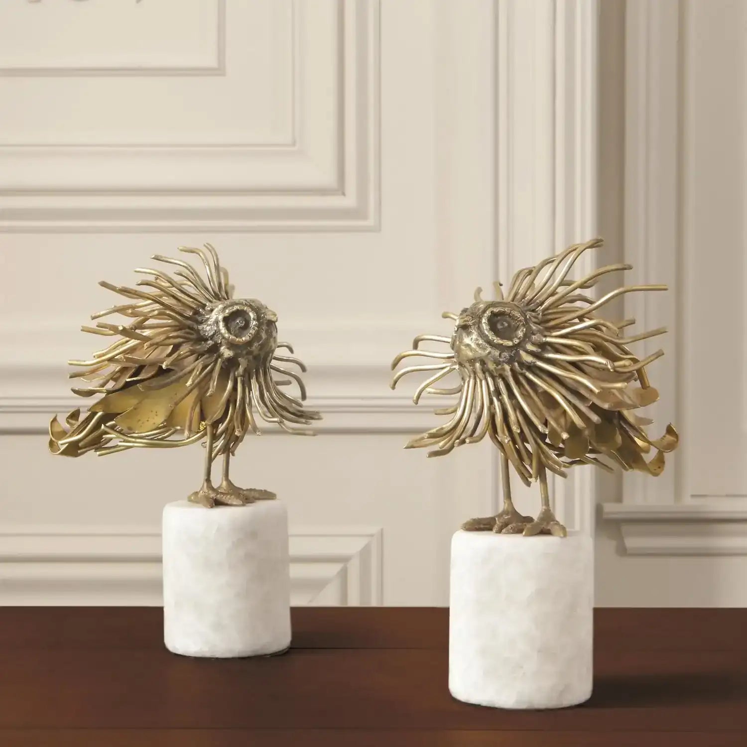 GLOBAL VIEWS BRASS MOD OWL - Decorative Accents