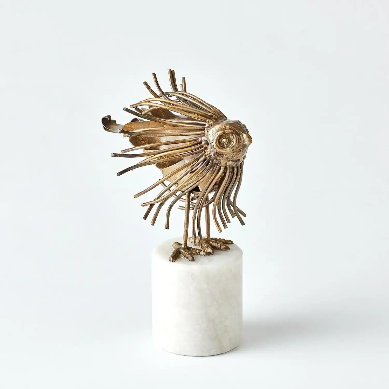 GLOBAL VIEWS BRASS MOD OWL - Decorative Accents