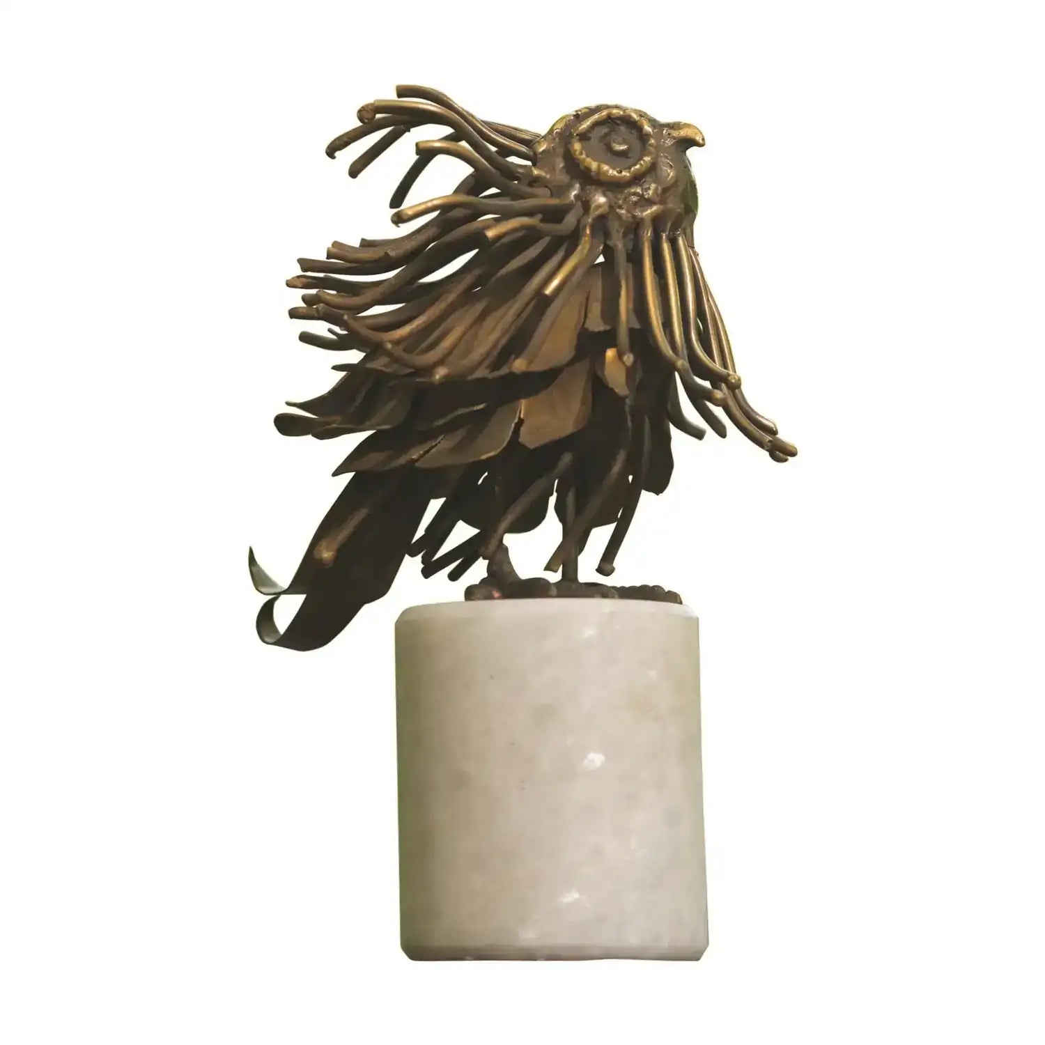GLOBAL VIEWS BRASS MOD OWL - Decorative Accents