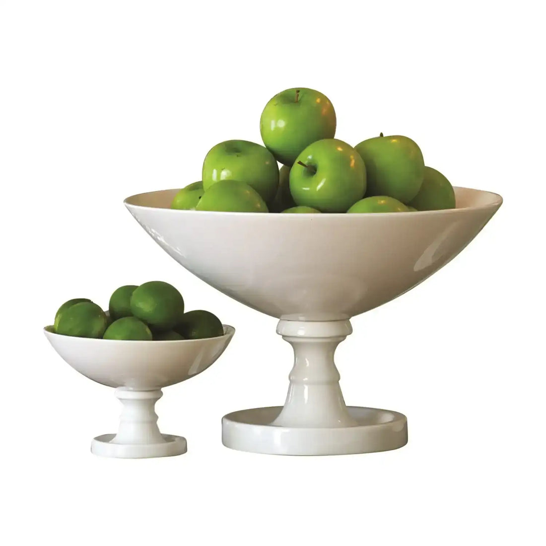 GLOBAL VIEWS WHITE GRAND PEDESTAL BOWL - Decorative Accents