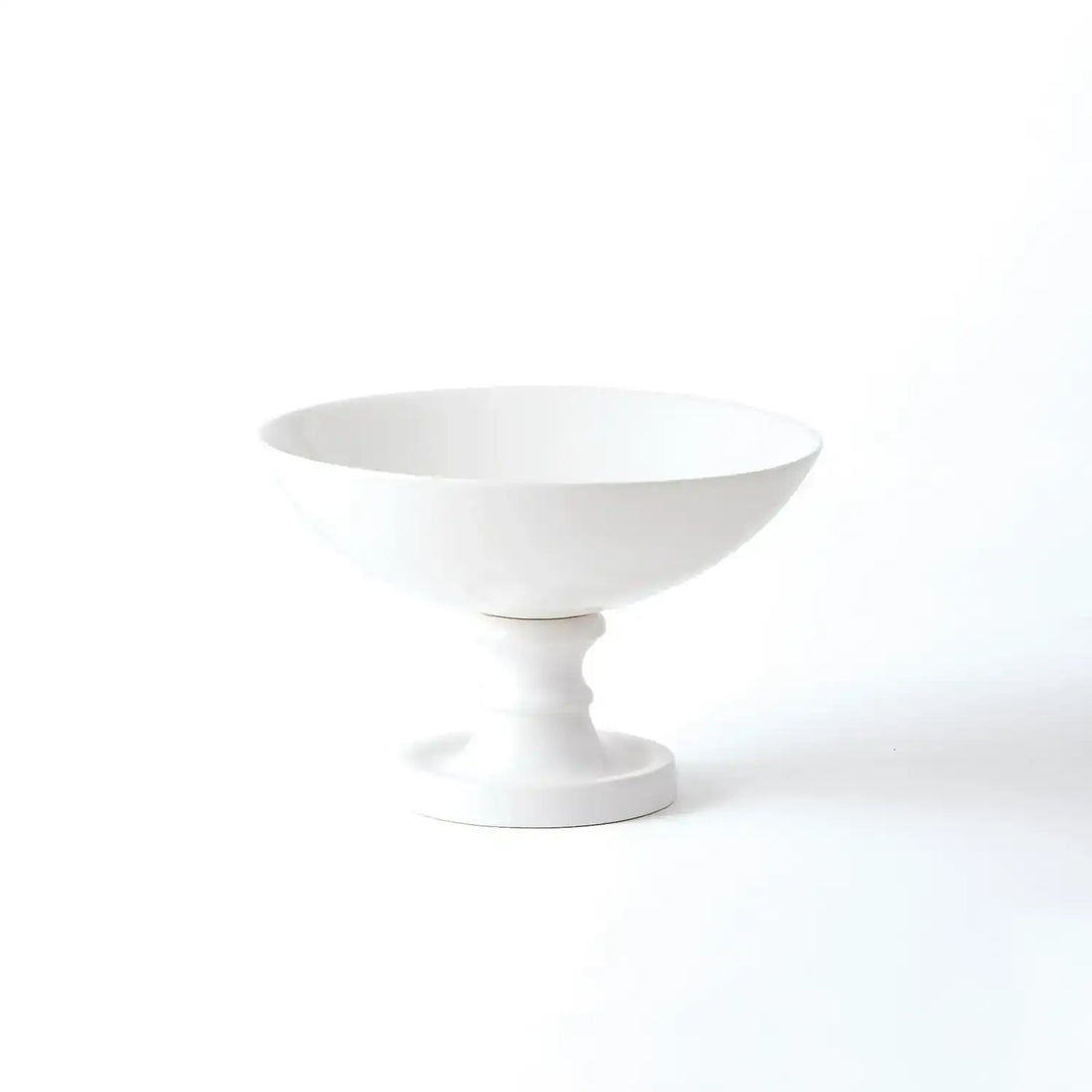 GLOBAL VIEWS WHITE PEDESTAL BOWL - Decorative Accents
